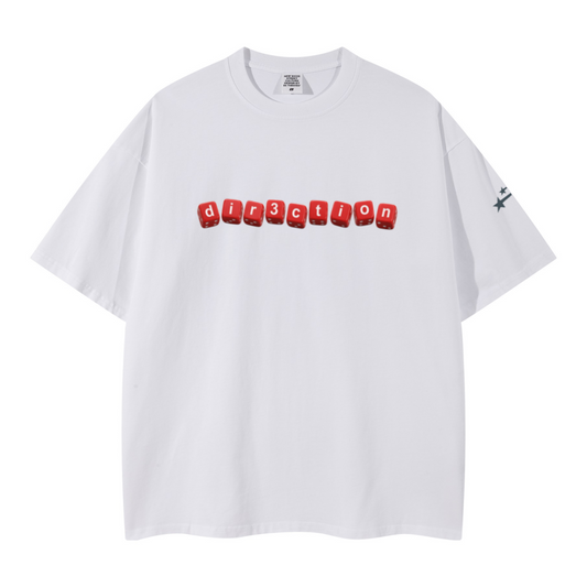 260GSM Unisex Earth-Tone Fog Heavyweight T-shirt White