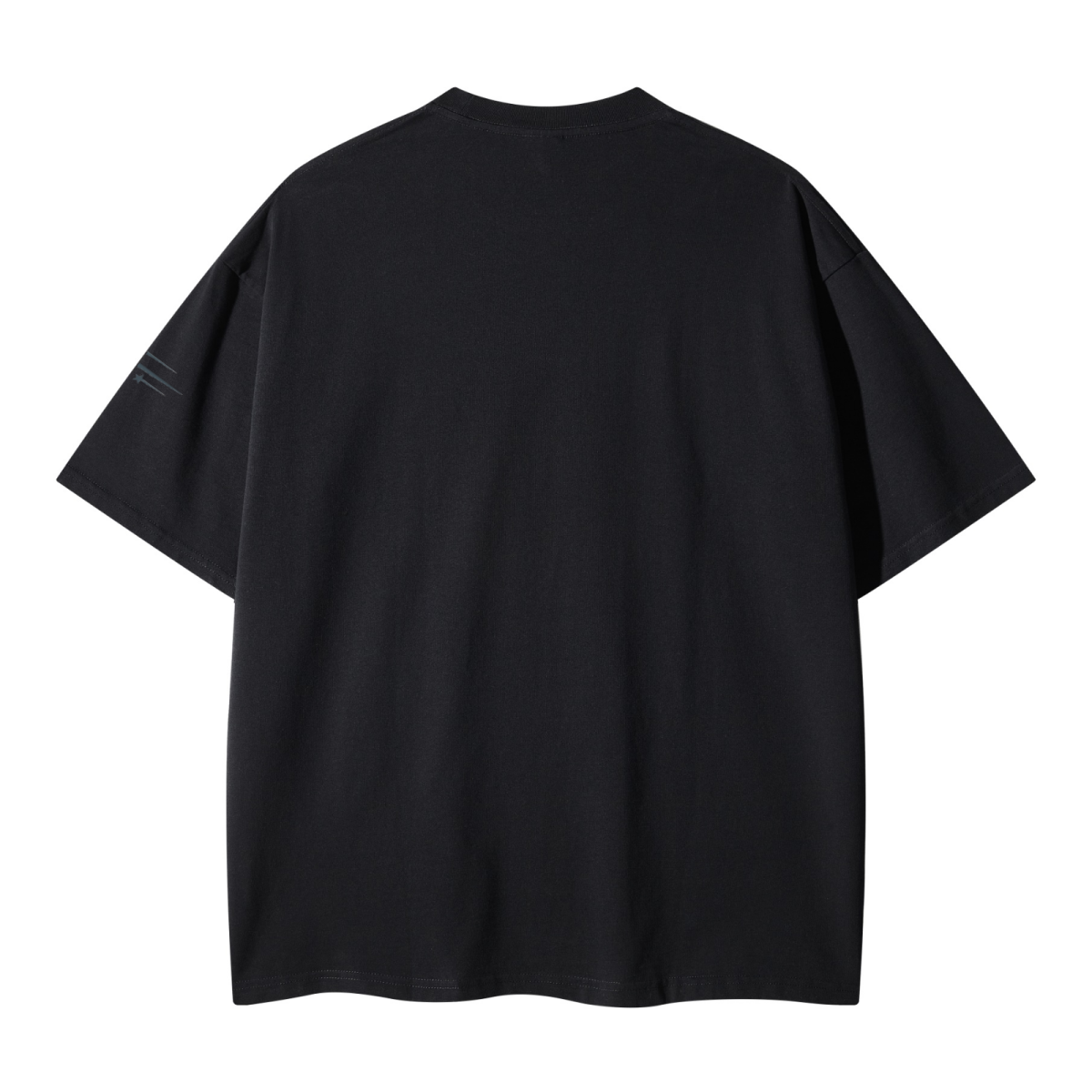 260GSM Unisex Earth-Tone Fog Heavyweight T-shirt Black