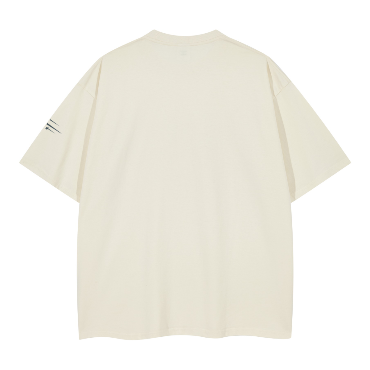 260GSM Unisex Earth-Tone Fog Heavyweight T-shirt Cream White