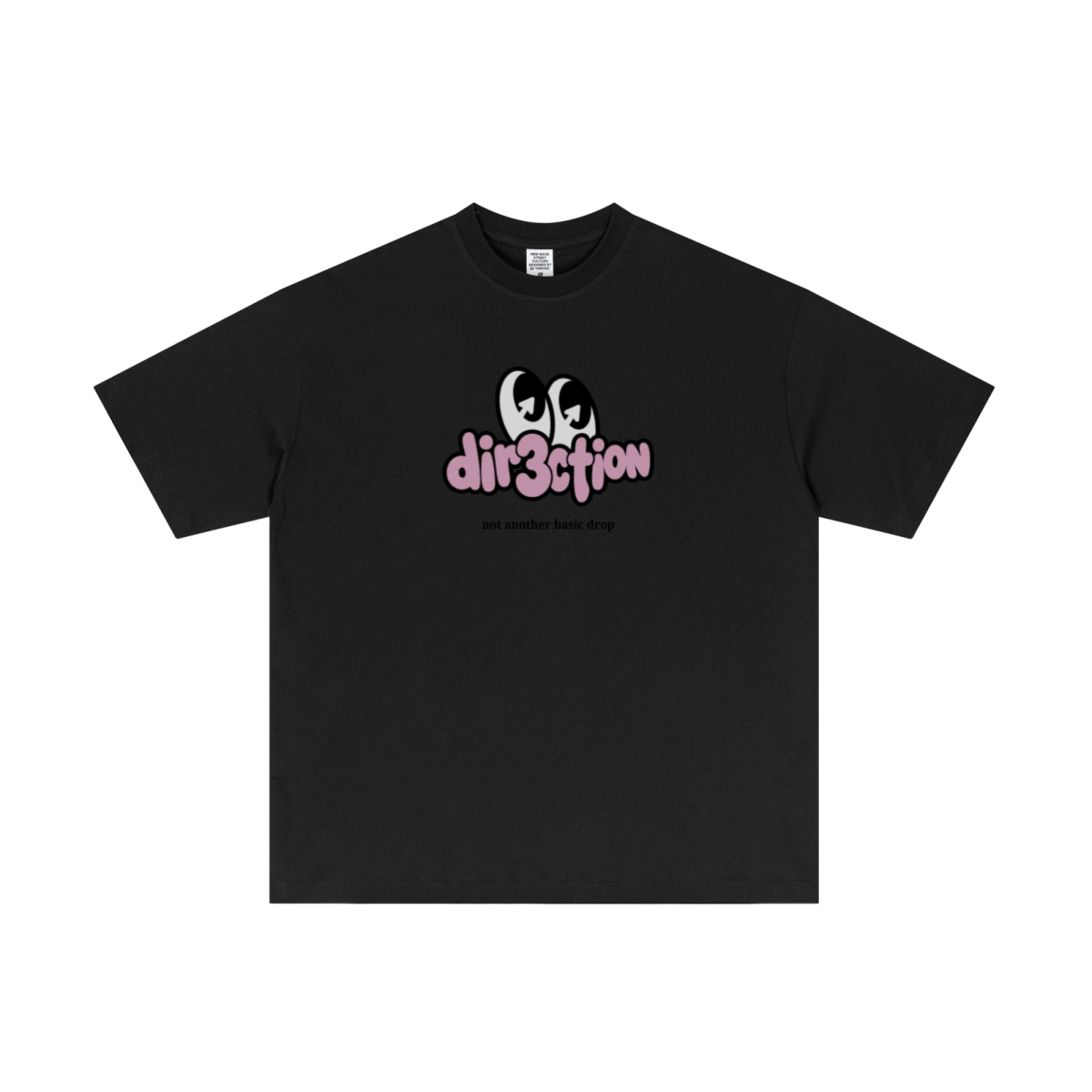180GSM Women's Low-Shrink Skin-Friendly Lightweight T-shirt Black